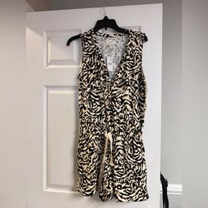 Lou & Grey Animal Print Romper
